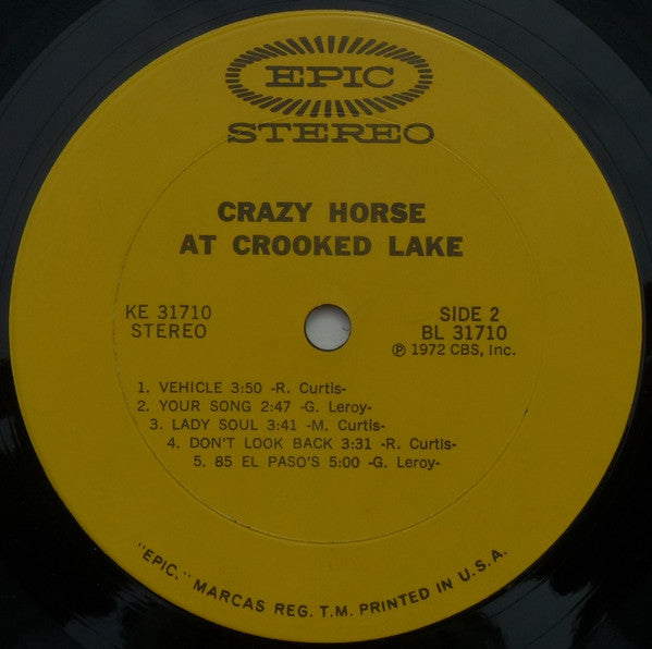 Crazy Horse : At Crooked Lake (LP, Album, Pit)