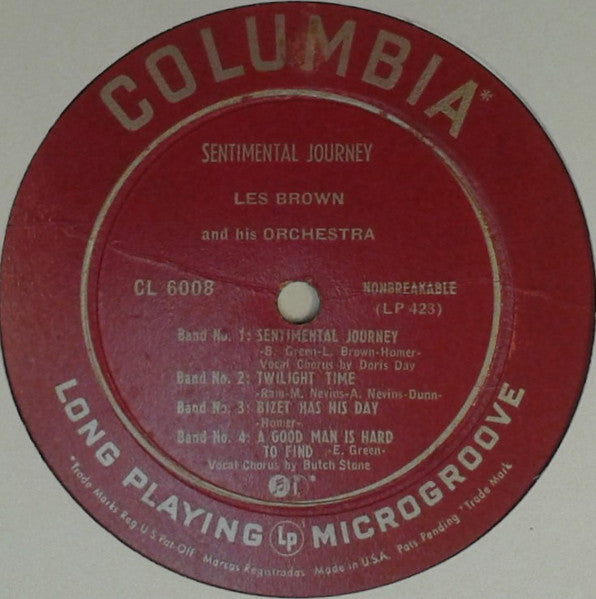Les Brown And His Orchestra : Sentimental Journey (10")