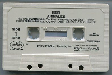 Kiss : Animalize (Cass, Album)