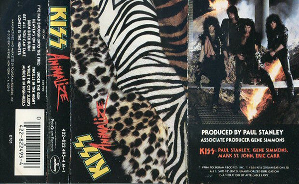 Kiss : Animalize (Cass, Album)