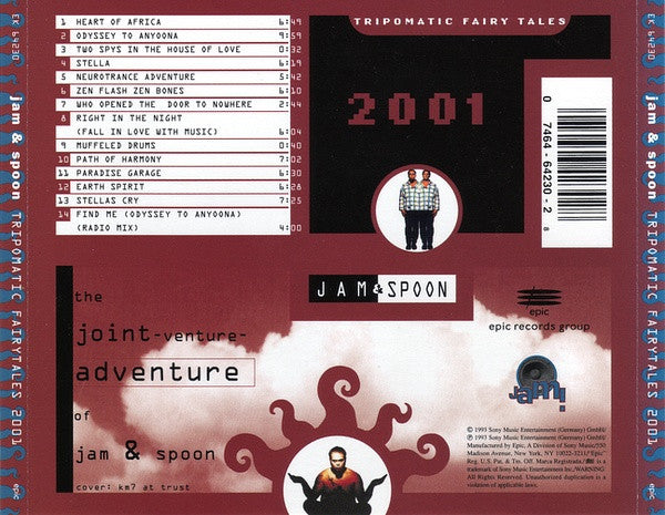 Jam & Spoon : Tripomatic Fairytales 2001 (CD, Album, RE)