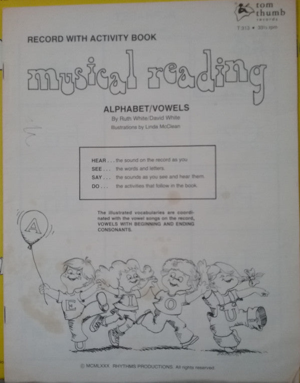 Ruth White / David White : Musical Reading (Alphabet / Vowels) (LP)