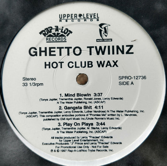 Ghetto Twiinz : Hot Club Wax (12", Smplr)