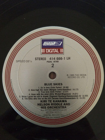 Kiri*, Nelson Riddle And His Orchestra : Blue Skies (LP, Album)