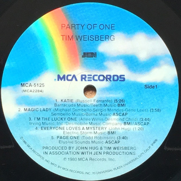 Tim Weisberg : Party Of One (LP, Album, Glo)