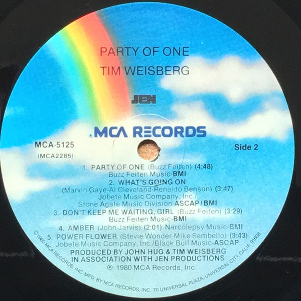 Tim Weisberg : Party Of One (LP, Album, Glo)