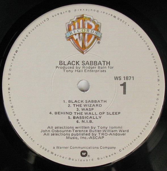 Black Sabbath : Black Sabbath (LP, Album, RP, Win)