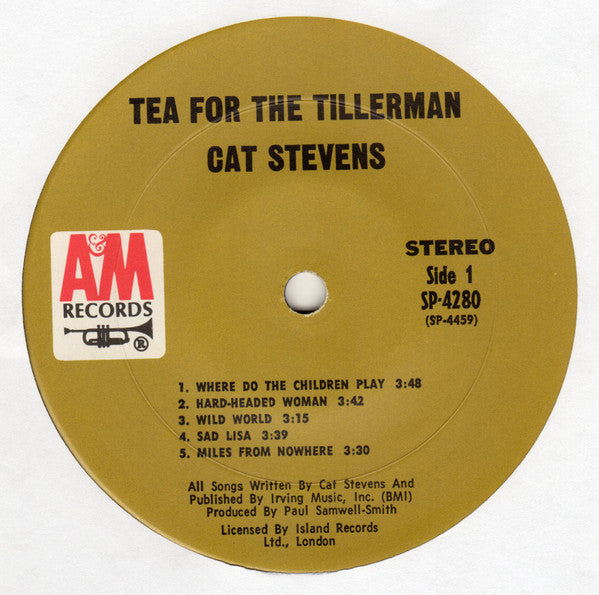 Cat Stevens : Tea For The Tillerman (LP, Album)