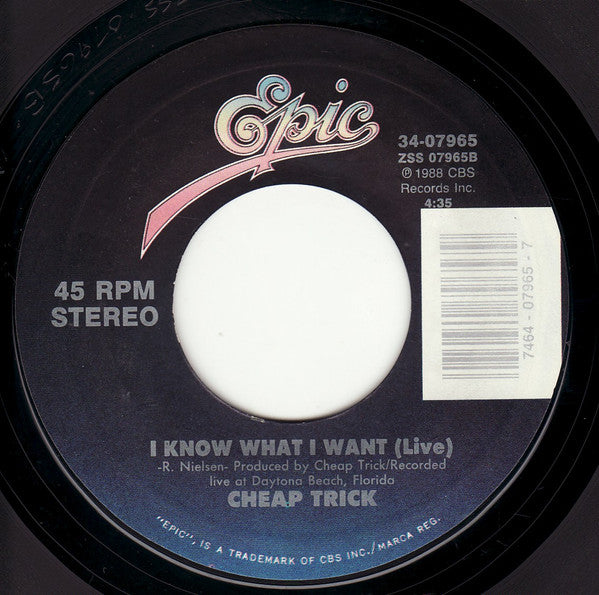 Cheap Trick : Don't Be Cruel (7", Single, Styrene, Car)