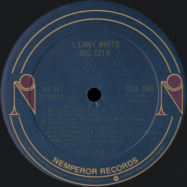 Lenny White : Big City (LP, Album, RI )