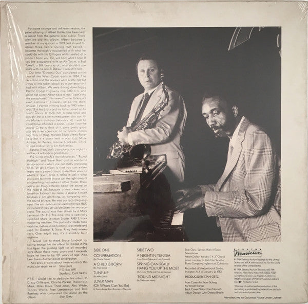 Stan Getz, Albert Dailey : Poetry (LP, Album, Club)