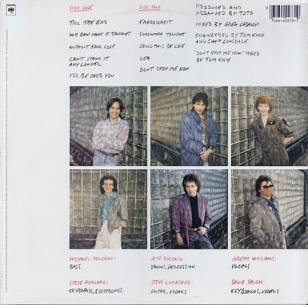 Toto : Fahrenheit (LP, Album, Car)