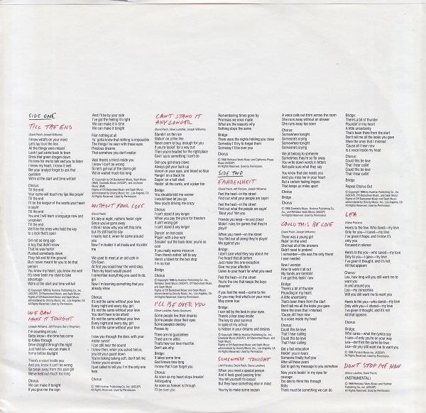 Toto : Fahrenheit (LP, Album, Car)