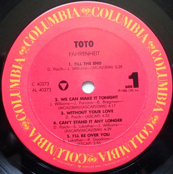 Toto : Fahrenheit (LP, Album, Car)