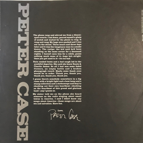 Peter Case : Peter Case (LP, Album, SRC)