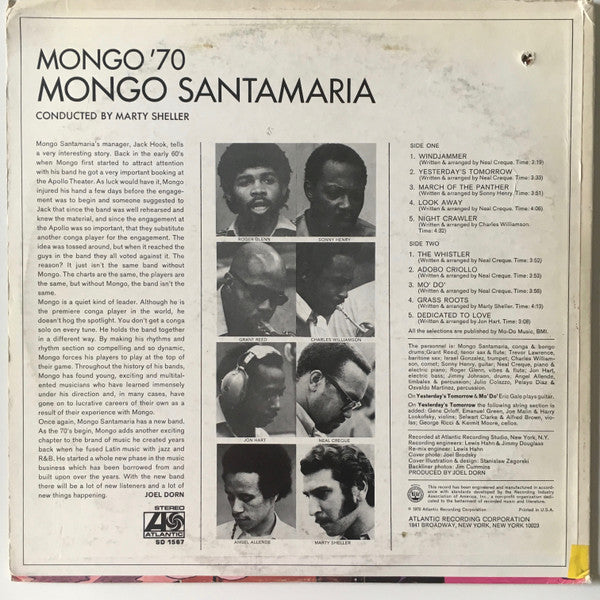 Mongo Santamaria : Mongo '70 (LP, Album, Mon)