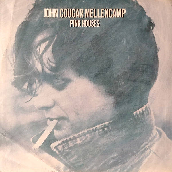 John Cougar Mellencamp : Pink Houses (7", Single, 26)