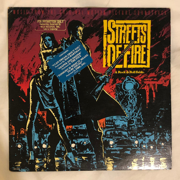 Various : Streets Of Fire (Music From The Original Motion Picture Soundtrack) (LP, Album, Glo)