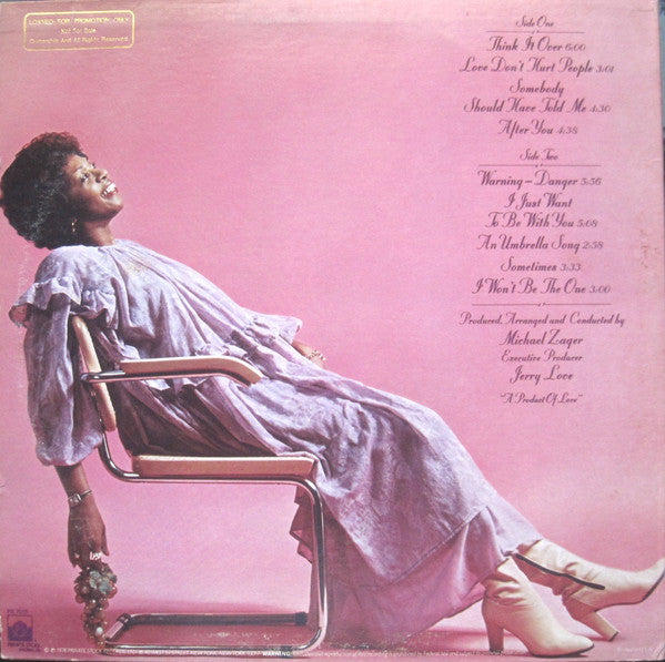 Cissy Houston : Think It Over (LP, Album, Promo)