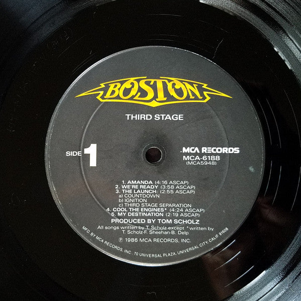 Boston : Third Stage (LP, Album, Club, CRC)