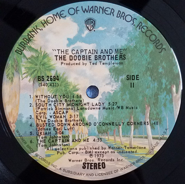 The Doobie Brothers : The Captain And Me (LP, Album, RP, Ter)