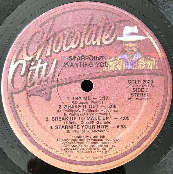 Starpoint : Wanting You (LP, Album, 53)