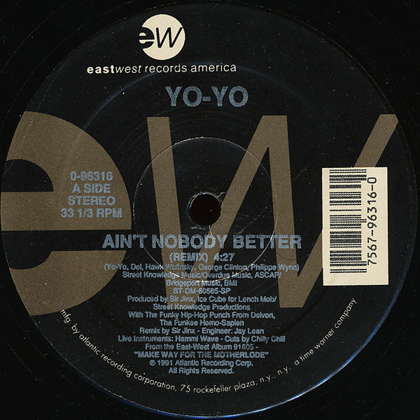 Yo-Yo : Ain't Nobody Better (12")