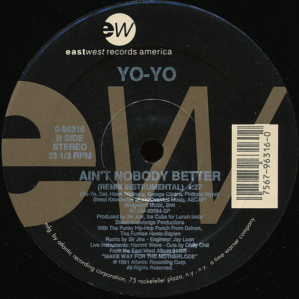 Yo-Yo : Ain't Nobody Better (12")