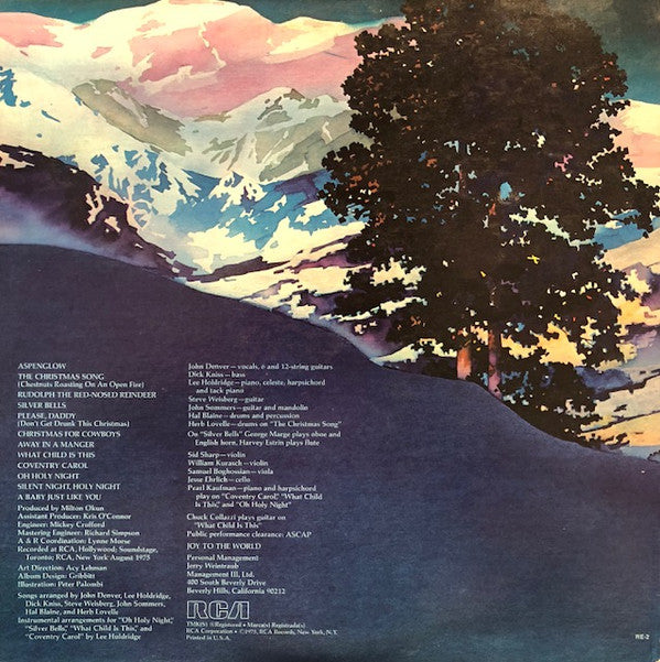 John Denver : Rocky Mountain Christmas (LP, Album, RE, Ind)