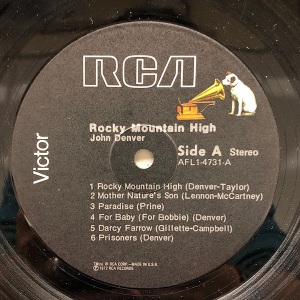 John Denver : Rocky Mountain High (LP, Album, RE, Ind)