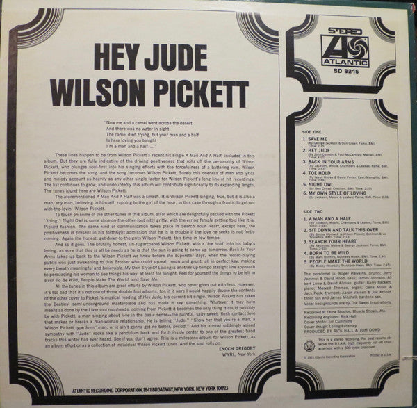 Wilson Pickett : Hey Jude (LP, Album, MO )