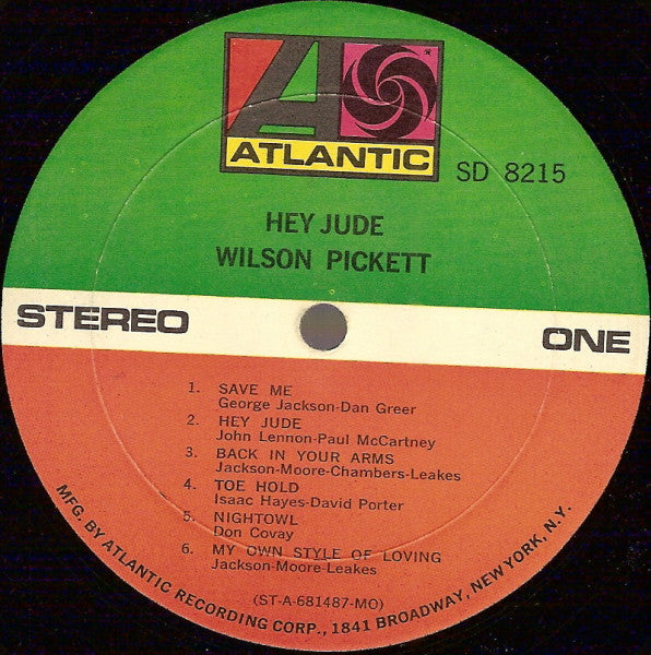 Wilson Pickett : Hey Jude (LP, Album, MO )