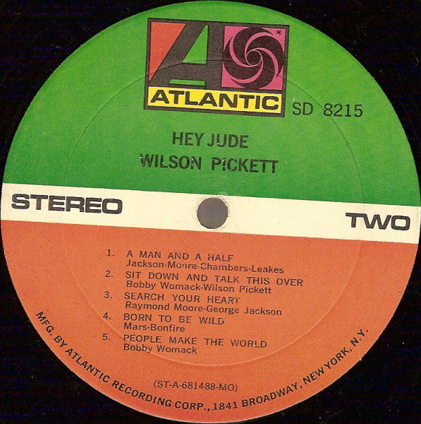 Wilson Pickett : Hey Jude (LP, Album, MO )
