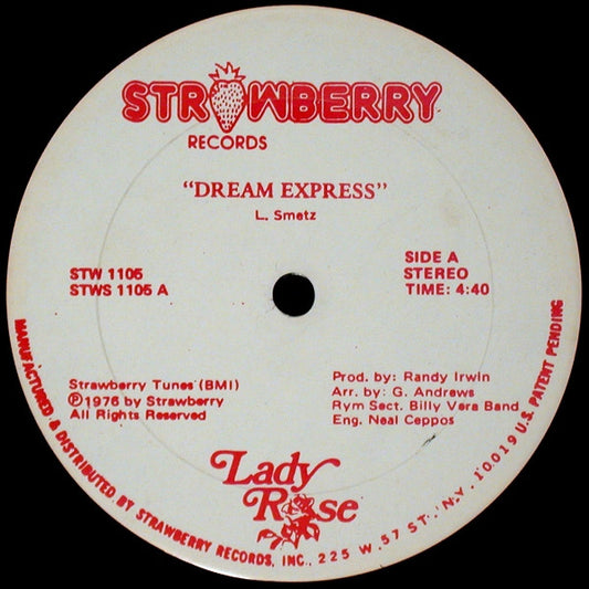 Lady Rose (2) : Dream Express / If You Want Me (12")