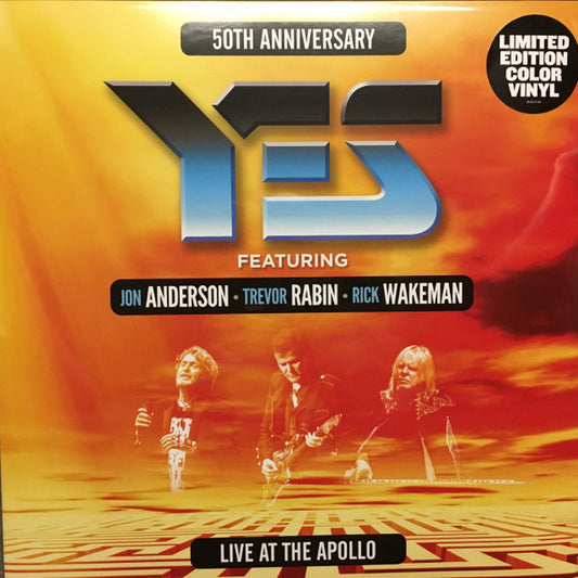 Yes Featuring Jon Anderson, Trevor Rabin, Rick Wakeman : Live At The Apollo (50th Anniversary) (3xLP, Album, Ltd, Ora)