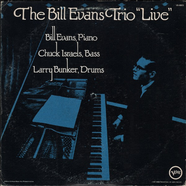 The Bill Evans Trio : "Live" (LP, Album)