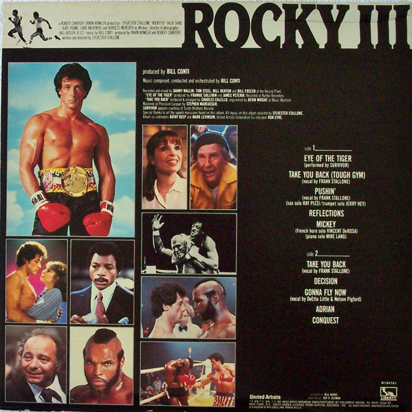 Bill Conti : Rocky III - Original Motion Picture Score (LP, Album, Club)