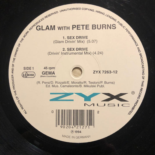 Glam With Pete Burns : Sex Drive (12")