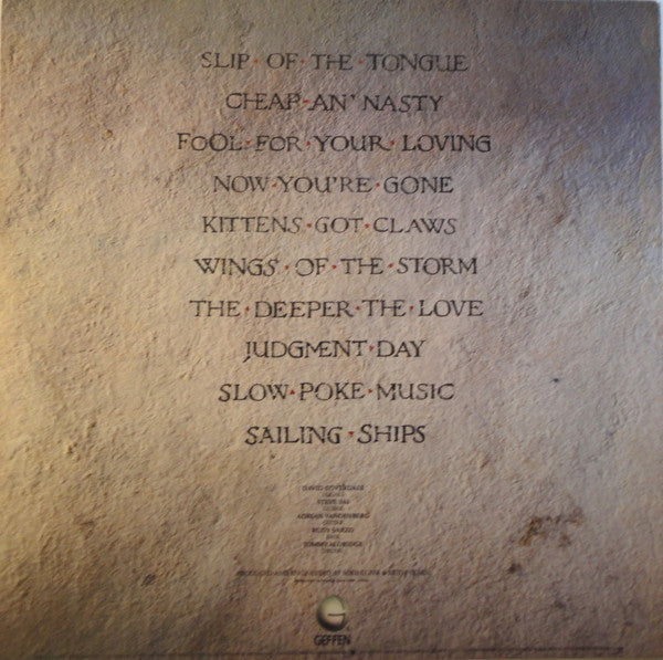Whitesnake : Slip Of The Tongue (LP, Album, Club)