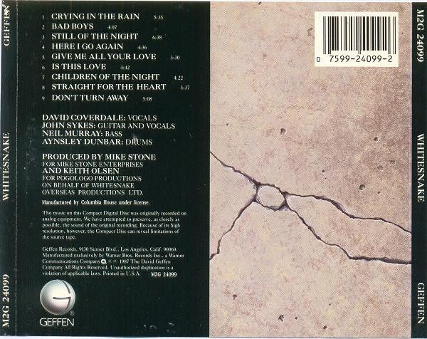 Whitesnake : Whitesnake (CD, Album, Club, Pit)