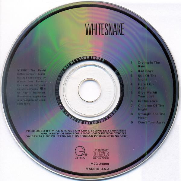 Whitesnake : Whitesnake (CD, Album, Club, Pit)