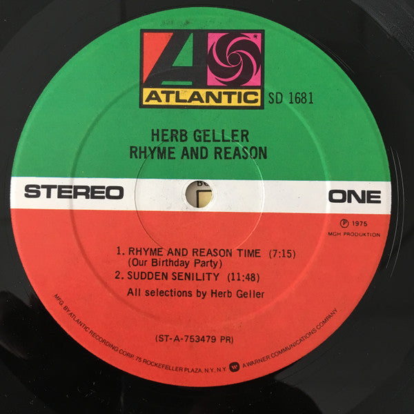 Herb Geller : Rhyme And Reason (LP, Album, Pre)