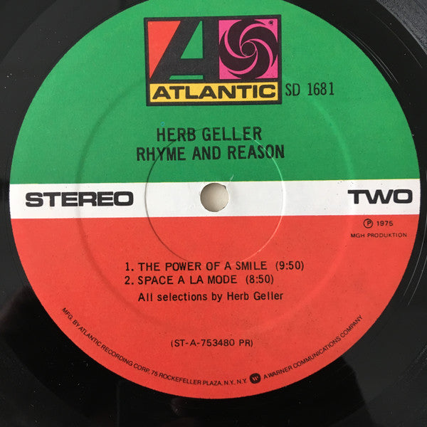Herb Geller : Rhyme And Reason (LP, Album, Pre)
