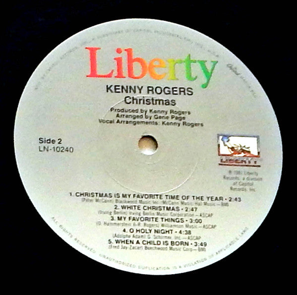 Kenny Rogers : Christmas (LP, Album, RE, Jac)
