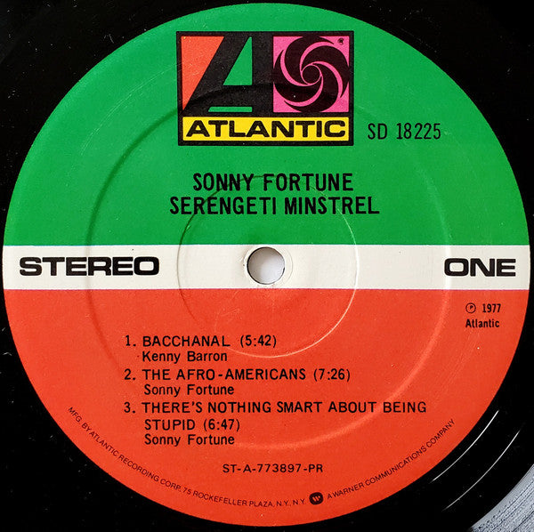 Sonny Fortune : Serengeti Minstrel (LP, Album, PR )