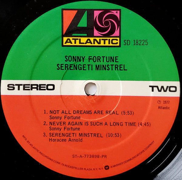 Sonny Fortune : Serengeti Minstrel (LP, Album, PR )