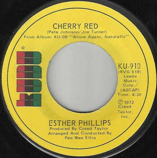 Esther Phillips : I've Never Found A Man / Cherry Red (7", Single)