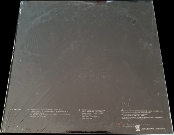 The Police : Ghost In The Machine (LP, Album, Ter)