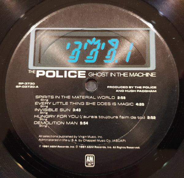 The Police : Ghost In The Machine (LP, Album, Ter)