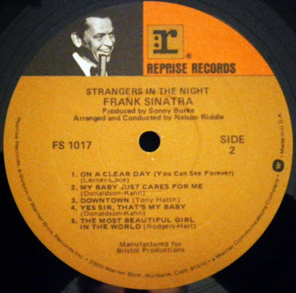 Frank Sinatra : Strangers In The Night (LP, Album, RE)
